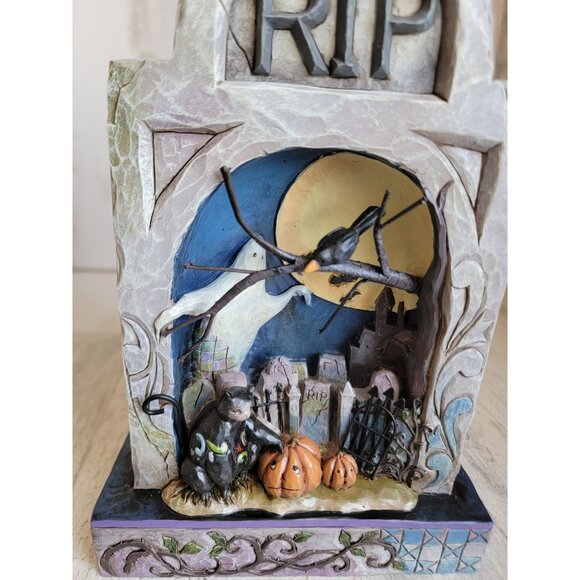 Jim shore Haunted Eve 4017589 Tombstone Halloween home decor - Picture 2 of 9